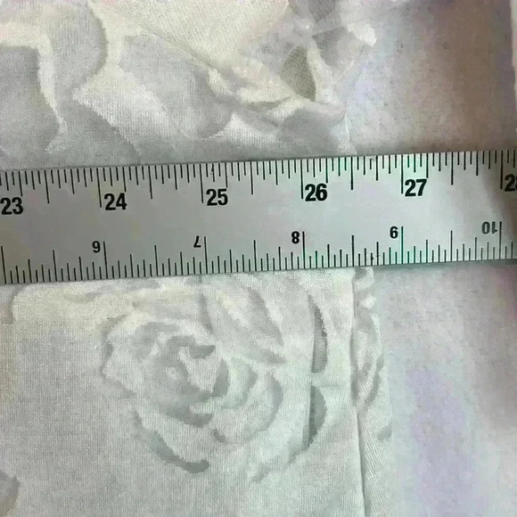 Zanzea Women’s Dress Plus Size 5X White Burnout Maxi Partially Lined - Picture 8 of 8